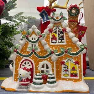 Hello Kitty Ceramic Gingerbread House by Blue Sky